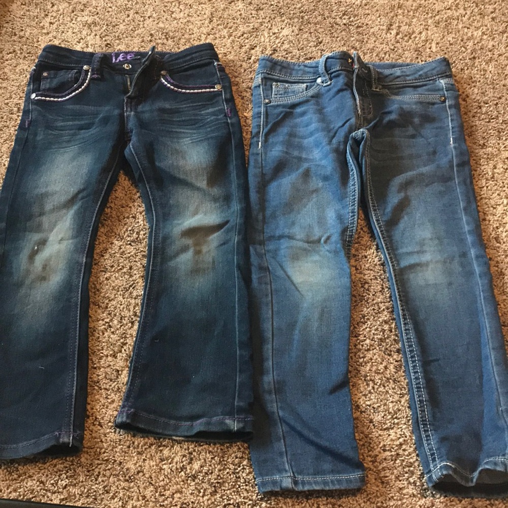 Girls Lee jeans size 4 and 5 lot
